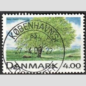 FRIM�RKER DANMARK | 1999 - AFA 1196 - Danske l�vtr�er - 4,00 Kr. flerfarvet - Pragt Stemplet