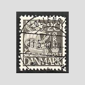 FRIM�RKER DANMARK | 1937-40 - AFA 204a - Karavel 20 �re gr� Type II - Lux Stemplet 