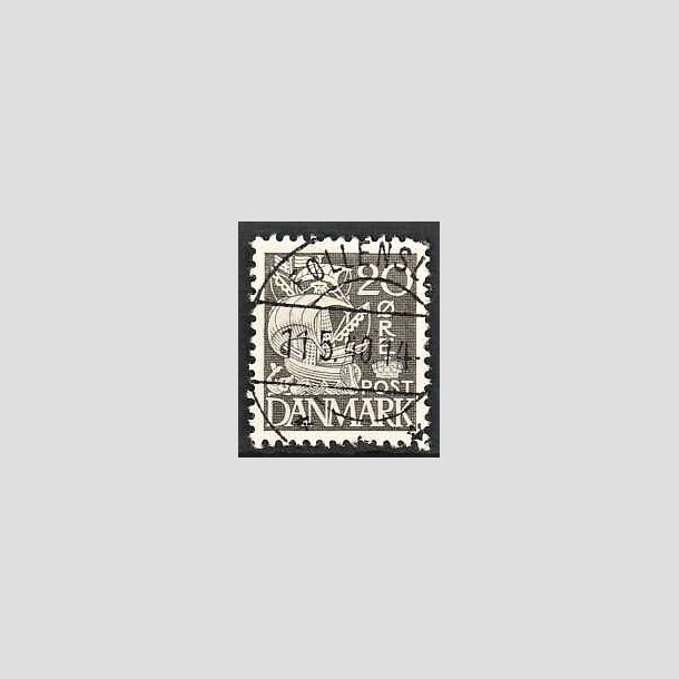 FRIMRKER DANMARK | 1937-40 - AFA 204a - Karavel 20 re gr Type II - Lux Stemplet 