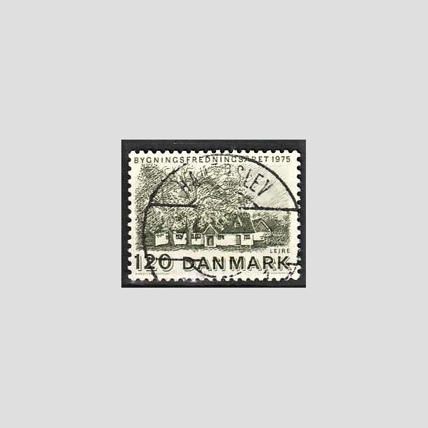 FRIMRKER DANMARK | 1975 - AFA 592 - Bygningsfredning - 120 re grn - Pragt Stemplet Haderslev