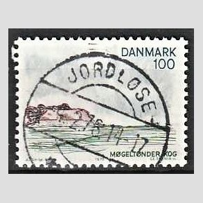 FRIM�RKER DANMARK | 1975 - AFA 599 - S�nderjylland - 100 �re flerfarvet - Pragt Stemplet Jordl�se