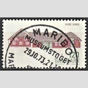 FRIM�RKER DANMARK | 1972 - AFA 541 - Dansk bygningskunst - 120 �re gr�n/brun/brunr�d - Pragt Stemplet Maribo