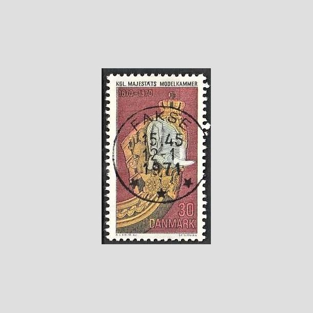 FRIMRKER DANMARK | 1970 - AFA 498 - Orlogsmuseet 300 r - 30 re flerfarvet - Pragt Stemplet Fakse