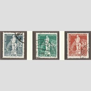 FRIM�RKER VESTBERLIN: 1949 | AFA 35-37 | 12-24 pf. - Stemplet