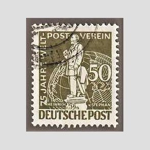 FRIM�RKER VESTBERLIN: 1949 | AFA 38 | 50 pf. - Stemplet