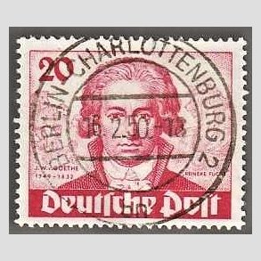 FRIM�RKER VESTBERLIN: 1949 | AFA 62 | 20 pf. r�d - Lux Stemplet