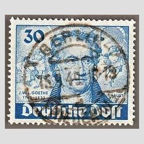 FRIM�RKER VESTBERLIN: 1949 | AFA 63 | 30 pf. bl� - Stemplet