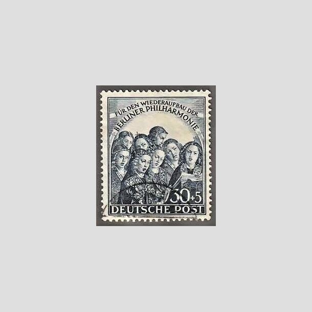 FRIMRKER VESTBERLIN: 1950 | AFA 73 | 30+5 pf. mrkbl - Stemplet