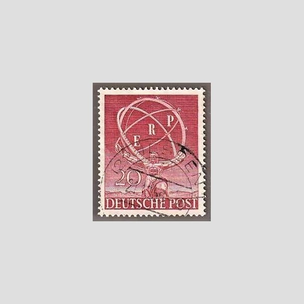 FRIMRKER VESTBERLIN: 1949 | AFA 71 | 20 pf. rd - Stemplet