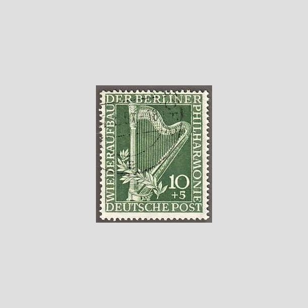 FRIMRKER VESTBERLIN: 1950 | AFA 72 | 10+5 pf. grn - Stemplet