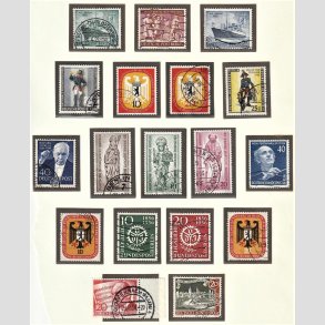 FRIM�RKER VESTBERLIN: 1954/57 | AFA 118-158 | Diverse incl. bedre m�rker i s�t - Stemplet