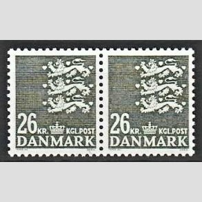 FRIMRKER DANMARK | 1989 - AFA 931 - Rigsvben 26 Kr. grnsort i par - Postfrisk