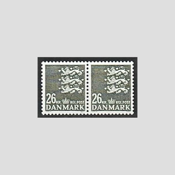 FRIMRKER DANMARK | 1989 - AFA 931 - Rigsvben 26 Kr. grnsort i par - Postfrisk