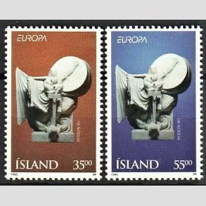FRIMRKER ISLAND | 1995 - AFA 811,812 - Europamrker, Fred og Frihed - 35,00 + 55,00 kr. flerfarvet - Postfrisk