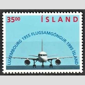 FRIMRKER ISLAND | 1995 - AFA 819 - Island-Luxemborg - 35,00 kr. flerfarvet - Postfrisk