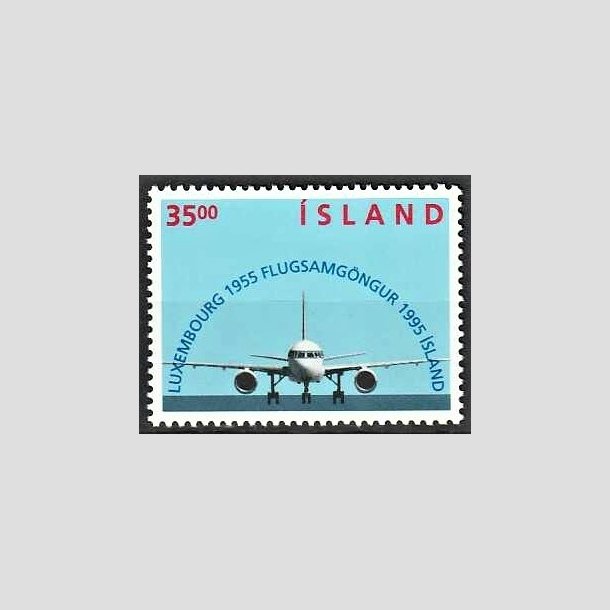 FRIMRKER ISLAND | 1995 - AFA 819 - Island-Luxemborg - 35,00 kr. flerfarvet - Postfrisk