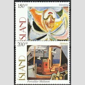 FRIMRKER ISLAND | 1997 - AFA 849,850 - Malerier - 150,00 + 200,00 kr. flerfarvet - Postfrisk