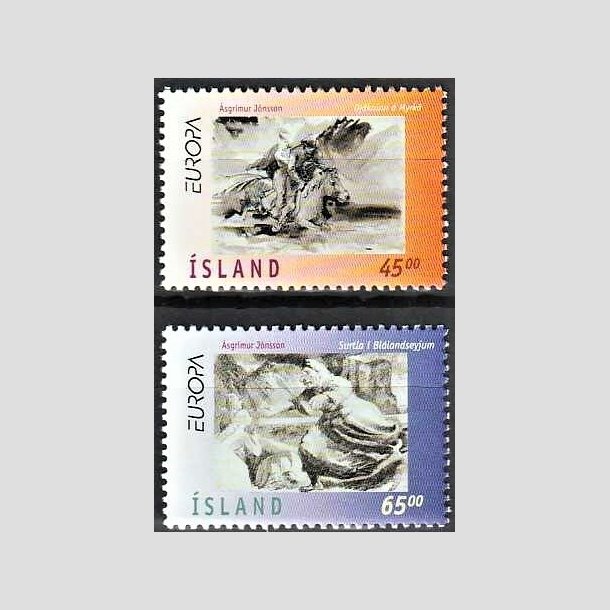 FRIMRKER ISLAND | 1997 - AFA 857,858 - Europamrker - 45,00 + 65,00 kr. flerfarvet - Postfrisk