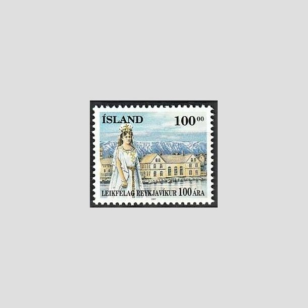 FRIMRKER ISLAND | 1997 - AFA 859 - Reykjavik teater 100 r - 100,00 kr. flerfarvet - Postfrisk