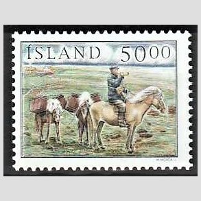 FRIMRKER ISLAND | 1997 - AFA 864 - Landpostbud - 50,00 kr. flerfarvet - Postfrisk