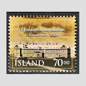 FRIMRKER ISLAND | 1998 - AFA 877 - Hospitalet i Laugarnes - 70,00 kr. flerfarvet - Postfrisk
