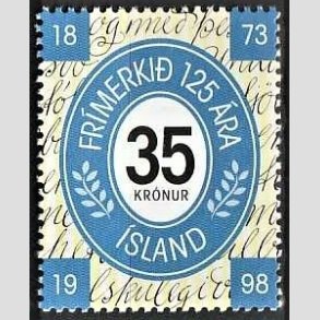 FRIMRKER ISLAND | 1998 - AFA 883 - Islandske frimrker 125 r - 35,00 kr. flerfarvet - Postfrisk