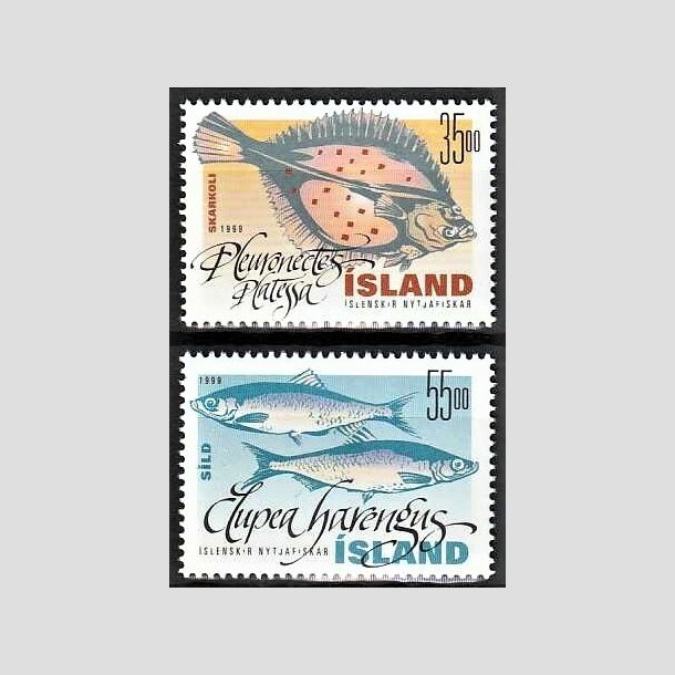 FRIMRKER ISLAND | 1999 - AFA 888,889 - Nyttefisk - 35,00 + 55,00 kr. flerfarvet - Postfrisk