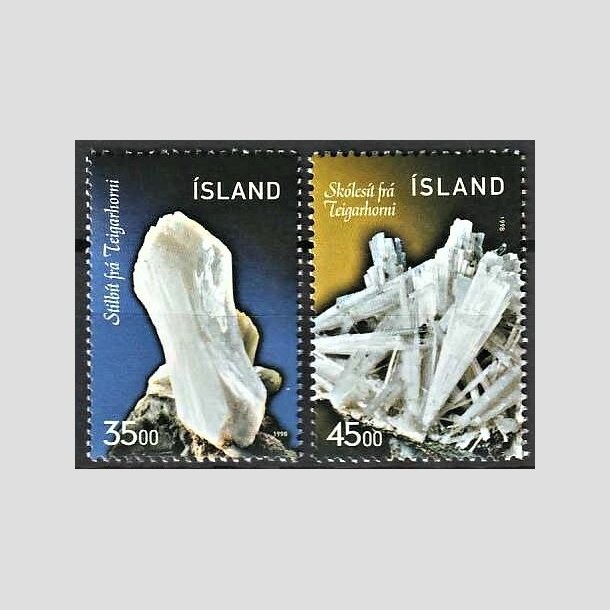 FRIMRKER ISLAND | 1998 - AFA 878-79 - Mineraler - 35,00 - 45,00 kr. flerfarvet - Postfrisk