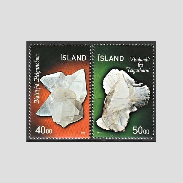 FRIMRKER ISLAND | 1999 - AFA 902,903 - Mineraler - 40,00 + 50,00 kr. flerfarvet - Postfrisk