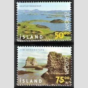 FRIMRKER ISLAND | 1999 - AFA 898,899 - Europamrker - 50,00 + 75,00 kr. flerfarvet - Postfrisk