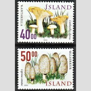 FRIMRKER ISLAND | 2000 - AFA 928,929 - Vilde svampe II - 40,00 + 50,00 kr. flerfarvet - Postfrisk
