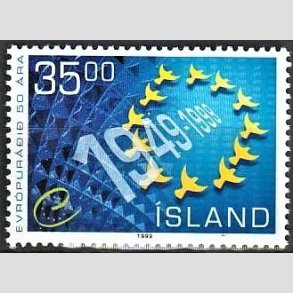 FRIMRKER ISLAND | 1999 - AFA 897 - Europardet 50 r - 35,00 kr. flerfarvet - Postfrisk