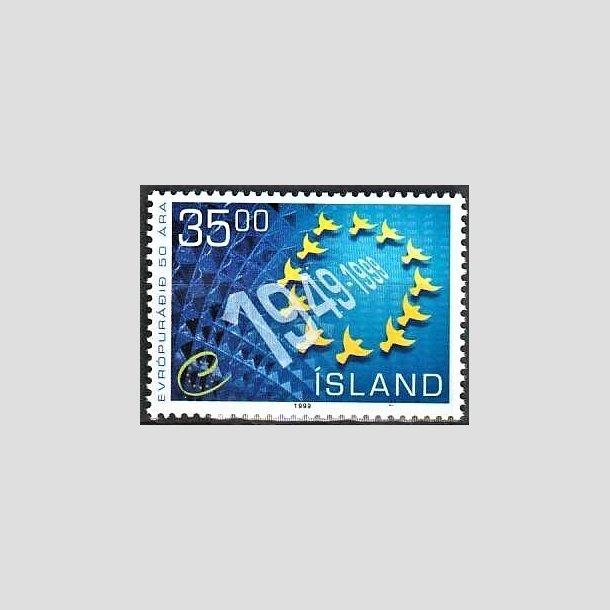 FRIMRKER ISLAND | 1999 - AFA 897 - Europardet 50 r - 35,00 kr. flerfarvet - Postfrisk