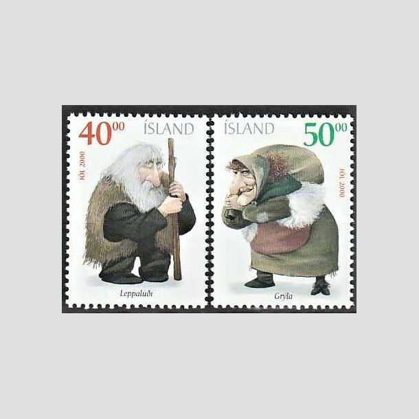 FRIMRKER ISLAND | 2000 - AFA 952,953 - Julemrker - 40,00 + 50,00 kr. flerfarvet - Postfrisk