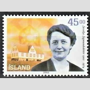 FRIMRKER ISLAND | 2002 - AFA 996 - Pioneren - 45,00 kr. flerfarvet - Postfrisk