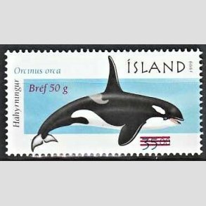 FRIMRKER ISLAND | 2001 - AFA 973 - Spkhugger - 35,00 kr. flerfarvet - Postfrisk