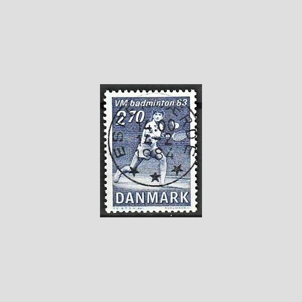 FRIMRKER DANMARK | 1983 - AFA 767 - WM i Badminton - 2,70 Kr. bl - Pragt Stemplet Espergrde