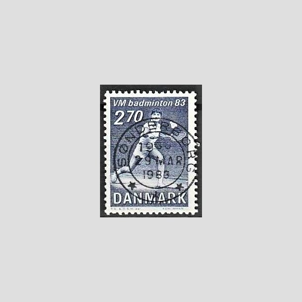 FRIMRKER DANMARK | 1983 - AFA 767 - WM i Badminton - 2,70 Kr. bl - Pragt Stemplet Snderborg