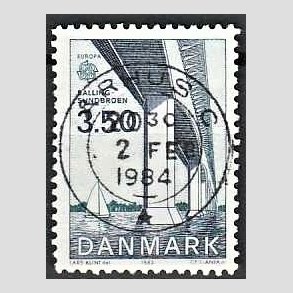 FRIM�RKER DANMARK | 1983 - AFA 779 - EU Bygningskunst - 3,50 Kr. bl�/gr�nbl� - Pragt Stemplet �rhus C