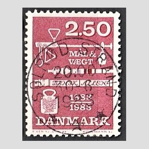 FRIM�RKER DANMARK | 1983 - AFA 780 - M�ling og vejning - 2,50 Kr. r�d - Pragt Stemplet Solr�d