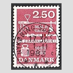 FRIM�RKER DANMARK | 1983 - AFA 780 - M�ling og vejning - 2,50 Kr. r�d - Pragt Stemplet Nyk�bing