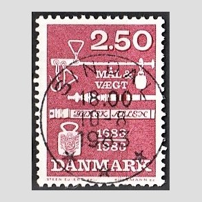 FRIM�RKER DANMARK | 1983 - AFA 780 - M�ling og vejning - 2,50 Kr. r�d - Pragt Stemplet Sindal