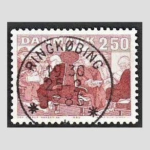 FRIM�RKER DANMARK | 1983 - AFA 786 - �ldre i samfundet - 2,50 Kr. r�d - Pragt Stemplet Ringk�bing