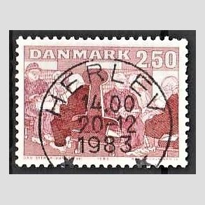 FRIM�RKER DANMARK | 1983 - AFA 786 - �ldre i samfundet - 2,50 Kr. r�d - Pragt Stemplet Herlev