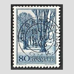 FRIM�RKER DANMARK | 1966 - AFA 446 - Holte All� - 80 �re bl� - Lux Stemplet K�benhavn