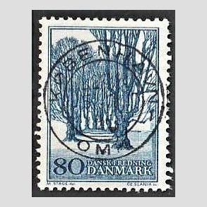 FRIM�RKER DANMARK | 1966 - AFA 446 - Holte All� - 80 �re bl� - Lux Stemplet K�benhavn