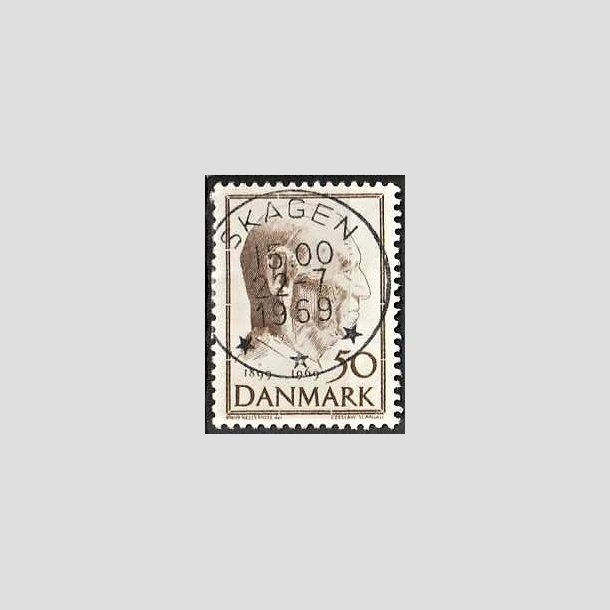 FRIMRKER DANMARK | 1969 - AFA 480 - Fredrik IX 70 r - 50 re brun - Pragt Stemplet Skagen