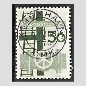 FRIM�RKER DANMARK | 1968 - AFA 473 - Danmarks industri - 30 �re gr�n - Pragt Stemplet