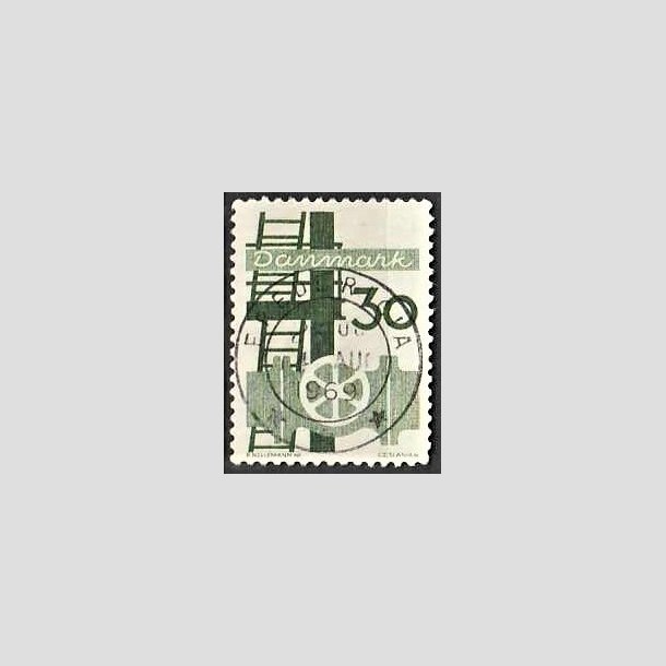 FRIMRKER DANMARK | 1968 - AFA 473 - Danmarks industri - 30 re grn - Pragt Stemplet Fredericia