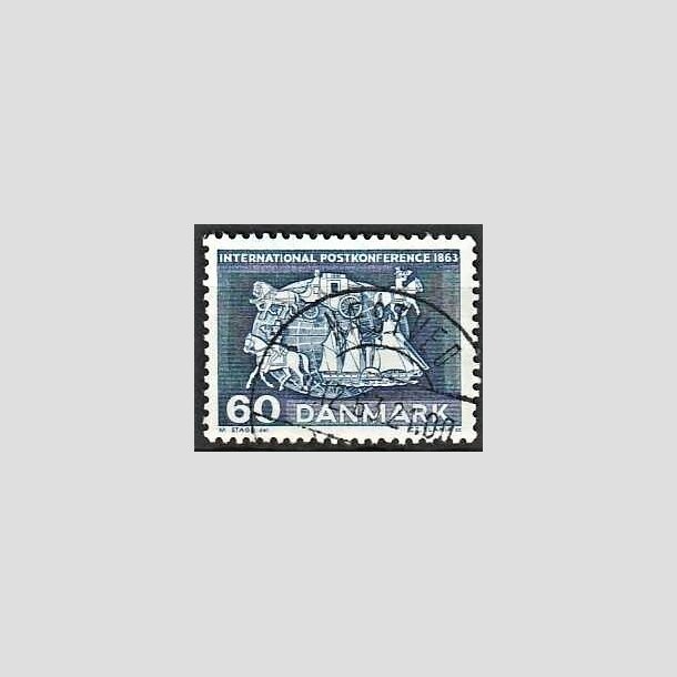 FRIMRKER DANMARK | 1963 - AFA 417 - Postkonference - 60 re bl - Pragt Stemplet Nstved